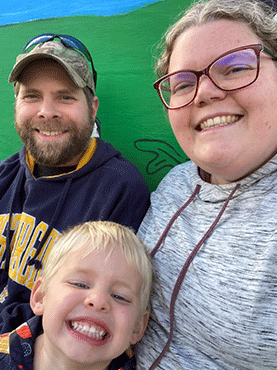 Photo of Troy and his family.