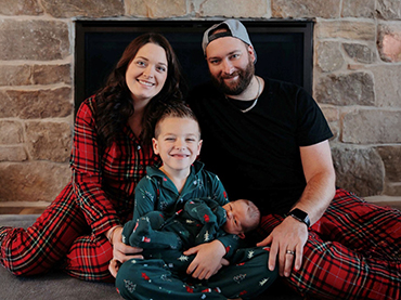 Angie Failor and her family.