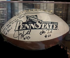 Photo of signed Penn State football gifted to Jeff R.