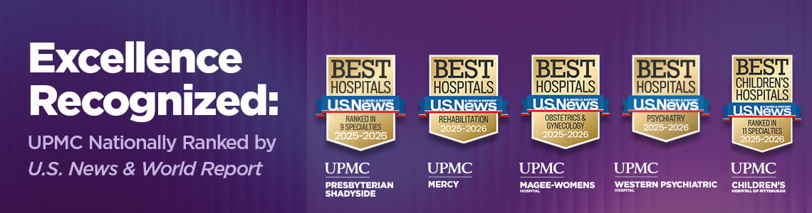 Excellence Recognized: UPMC Nationally Ranked by U.S. & World Report