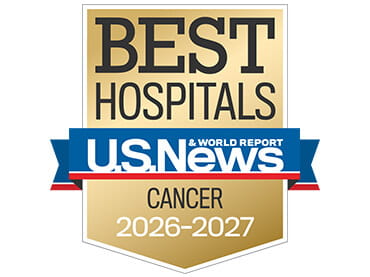 Ranked nationally in Cancer by U.S. News and World Report