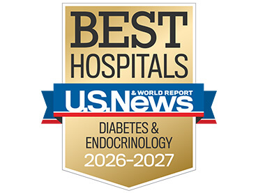 Ranked nationally in Diabetes and Endocrinology by U.S. News and World Report