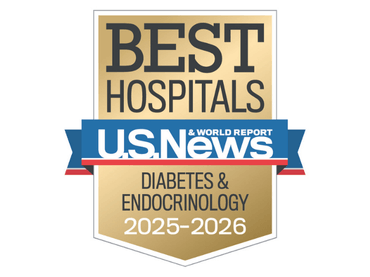 Ranked nationally in Diabetes and Endocrinology by U.S. News and World Report