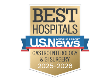 Ranked nationally in Gastroenterology by U.S. News and World Report