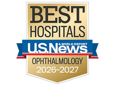 Nationaly ranked in Ophthalmology by U.S. News and World Report