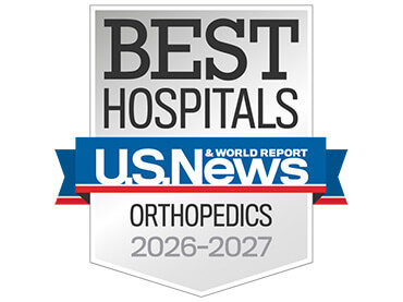 Ranked nationally in Orthopedics by U.S. News and World Report